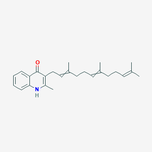 2-Methyl-3-[(2E,6E)-3,7,11-trimethyldodeca-2,6,10-trienyl]-1H-quinolin-4-one