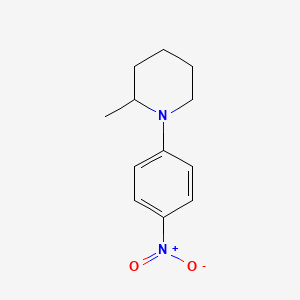 molecular formula C12H16N2O2 B14095986 2-Methyl-1-(4-nitrophenyl)piperidine 