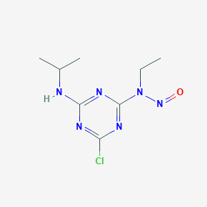 molecular formula C8H13ClN6O B140960 N-亚硝基三嗪 CAS No. 56525-09-8