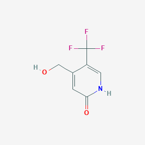 molecular formula C7H6F3NO2 B1409608 2-Hydroxy-5-(trifluoromethyl)pyridine-4-methanol CAS No. 1227576-55-7