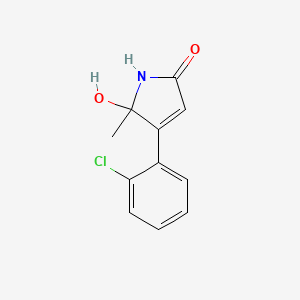 4-(2-chlorophenyl)-5-hydroxy-5-methyl-1H-pyrrol-2-one