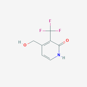 molecular formula C7H6F3NO2 B1409612 2-Hydroxy-3-(trifluoromethyl)pyridine-4-methanol CAS No. 1227576-44-4