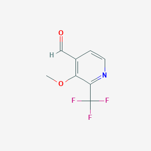 molecular formula C8H6F3NO2 B1409614 3-Methoxy-2-(trifluoromethyl)isonicotinaldehyde CAS No. 1211582-72-7