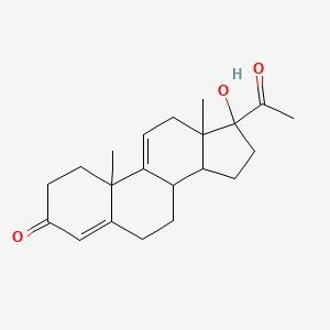 17-acetyl-17-hydroxy-10,13-dimethyl-2,6,7,8,12,14,15,16-octahydro-1H-cyclopenta[a]phenanthren-3-one