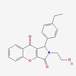 1-(4-Ethylphenyl)-2-(2-hydroxyethyl)-1,2-dihydrochromeno[2,3-c]pyrrole-3,9-dione