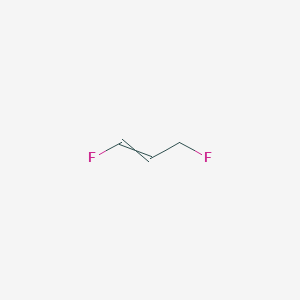 molecular formula C3H4F2 B14096205 1,3-Difluoroprop-1-ene CAS No. 58777-28-9