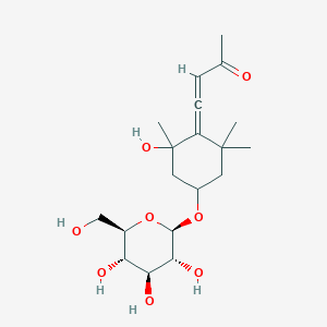 4-[4-(beta-D-glucopyranosyloxy)-2-hydroxy-2,6,6-trimethylcyclohexylidene]-3-Buten-2-one