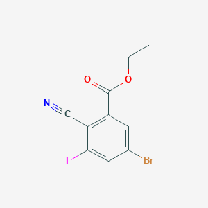 Ethyl 5-bromo-2-cyano-3-iodobenzoate