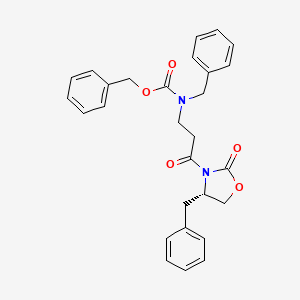 benzyl (S)-benzyl(3-(4-benzyl-2-oxooxazolidin-3-yl)-3-oxopropyl)carbamate