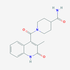 1-[(2-Hydroxy-3-methylquinolin-4-yl)carbonyl]piperidine-4-carboxamide