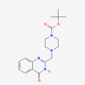 Tert-butyl 4-[(4-oxo-3,4-dihydroquinazolin-2-yl)methyl]piperazine-1-carboxylate