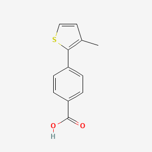 molecular formula C12H10O2S B14096314 4-(3-Methylthiophen-2-YL)benzoic acid CAS No. 76099-89-3