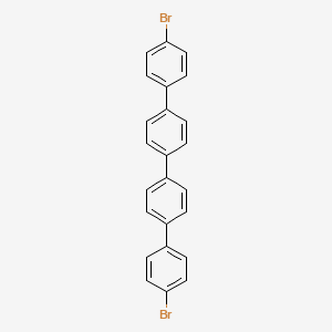 molecular formula C24H16Br2 B14096317 1-Bromo-4-[4-[4-(4-bromophenyl)phenyl]phenyl]benzene CAS No. 2132-83-4