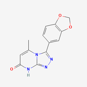 3-(1,3-benzodioxol-5-yl)-5-methyl[1,2,4]triazolo[4,3-a]pyrimidin-7(8H)-one