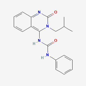 (E)-1-(3-isobutyl-2-oxo-2,3-dihydroquinazolin-4(1H)-ylidene)-3-phenylurea