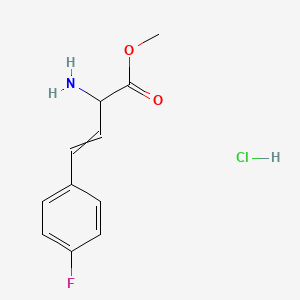 Methyl 2-amino-4-(4-fluorophenyl)but-3-enoate;hydrochloride