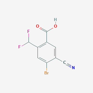 4-Bromo-5-cyano-2-(difluoromethyl)benzoic acid