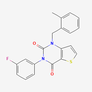 3-(3-fluorophenyl)-1-(2-methylbenzyl)thieno[3,2-d]pyrimidine-2,4(1H,3H)-dione