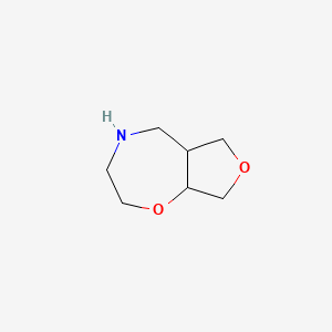 molecular formula C7H13NO2 B14096476 Octahydrofuro[3,4-f][1,4]oxazepine 