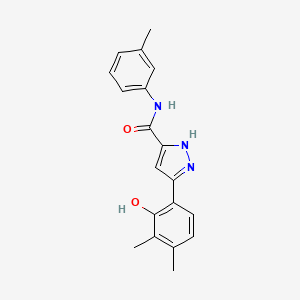 5-(2-hydroxy-3,4-dimethylphenyl)-N-(3-methylphenyl)-1H-pyrazole-3-carboxamide