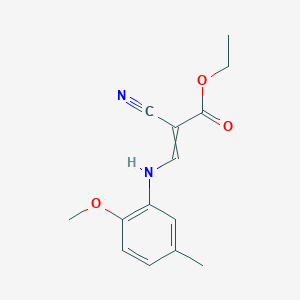 Ethyl 2-cyano-3-(2-methoxy-5-methylanilino)prop-2-enoate