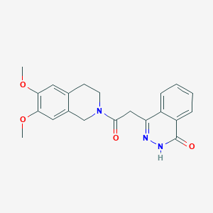 1-(6,7-dimethoxy-3,4-dihydroisoquinolin-2(1H)-yl)-2-(4-hydroxyphthalazin-1-yl)ethanone