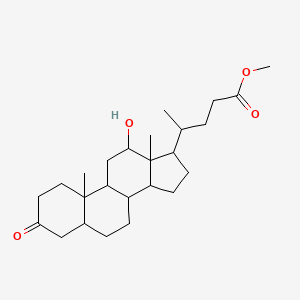 molecular formula C25H40O4 B14096527 Methyl 4-(12-hydroxy-10,13-dimethyl-3-oxo-1,2,4,5,6,7,8,9,11,12,14,15,16,17-tetradecahydrocyclopenta[a]phenanthren-17-yl)pentanoate 