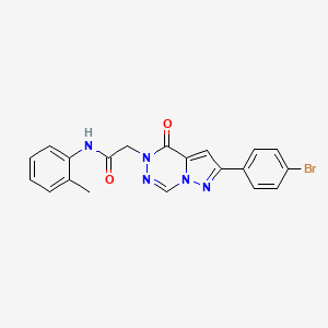 2-[2-(4-bromophenyl)-4-oxopyrazolo[1,5-d][1,2,4]triazin-5(4H)-yl]-N-(2-methylphenyl)acetamide