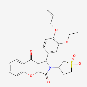 2-(1,1-Dioxidotetrahydrothiophen-3-yl)-1-[3-ethoxy-4-(prop-2-en-1-yloxy)phenyl]-1,2-dihydrochromeno[2,3-c]pyrrole-3,9-dione