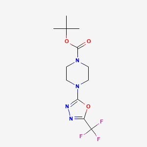 Tert-butyl 4-(5-(trifluoromethyl)-1,3,4-oxadiazol-2-yl)piperazin-1-carboxylate