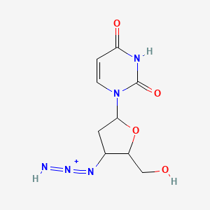 1-[2,3-Dideoxy-3-(triaza-1,2-dien-2-ium-1-yl)pentofuranosyl]pyrimidine-2,4(1H,3H)-dione