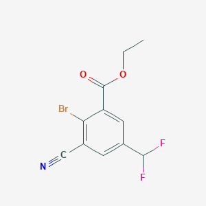 Ethyl 2-bromo-3-cyano-5-(difluoromethyl)benzoate