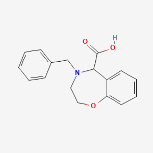 molecular formula C17H17NO3 B14096631 4-Benzyl-2,3,4,5-tetrahydro-1,4-benzoxazepine-5-carboxylic acid 