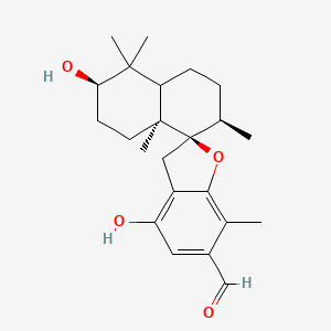 (3R,7R,8R,8aS)-3,4'-dihydroxy-4,4,7,7',8a-pentamethylspiro[2,3,4a,5,6,7-hexahydro-1H-naphthalene-8,2'-3H-1-benzofuran]-6'-carbaldehyde