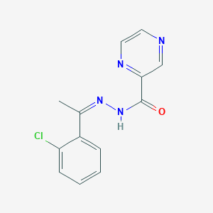 molecular formula C13H11ClN4O B14096649 N'-[(1Z)-1-(2-chlorophenyl)ethylidene]pyrazine-2-carbohydrazide 