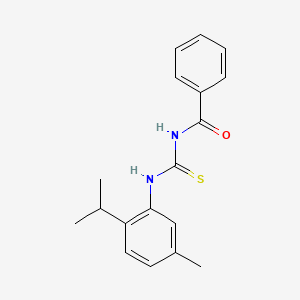 molecular formula C18H20N2OS B14096681 1-Benzoyl-3-(2-isopropyl-5-methylphenyl)thiourea 