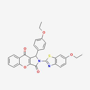 2-(6-Ethoxy-1,3-benzothiazol-2-yl)-1-(4-ethoxyphenyl)-1,2-dihydrochromeno[2,3-c]pyrrole-3,9-dione