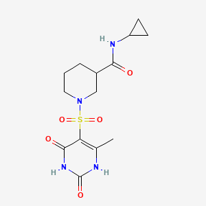 N-cyclopropyl-1-[(2,4-dihydroxy-6-methylpyrimidin-5-yl)sulfonyl]piperidine-3-carboxamide