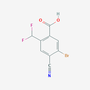 5-Bromo-4-cyano-2-(difluoromethyl)benzoic acid