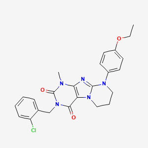 3-[(2-chlorophenyl)methyl]-9-(4-ethoxyphenyl)-1-methyl-7,8-dihydro-6H-purino[7,8-a]pyrimidine-2,4-dione