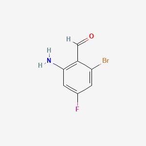 2-Amino-6-bromo-4-fluorobenzaldehyde