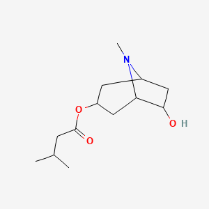 (6-Hydroxy-8-methyl-8-azabicyclo[3.2.1]octan-3-yl) 3-methylbutanoate