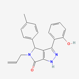 3-(2-hydroxyphenyl)-4-(4-methylphenyl)-5-(prop-2-en-1-yl)-4,5-dihydropyrrolo[3,4-c]pyrazol-6(1H)-one