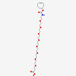 1-({[(4Z)-cyclooct-4-en-1-yloxy]carbonyl}amino)-3,6,9,12,15,18,21,24-octaoxaheptacosan-27-oic acid