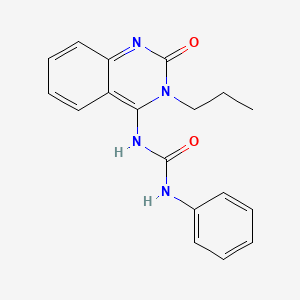 (E)-1-(2-oxo-3-propyl-2,3-dihydroquinazolin-4(1H)-ylidene)-3-phenylurea