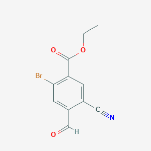 Ethyl 2-bromo-5-cyano-4-formylbenzoate