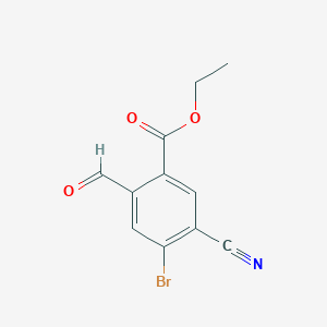 Ethyl 4-bromo-5-cyano-2-formylbenzoate
