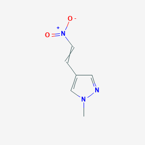 molecular formula C6H7N3O2 B14096968 1-Methyl-4-(2-nitroethenyl)pyrazole 