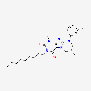 1,7-dimethyl-9-(3-methylphenyl)-3-nonyl-6,7,8,9-tetrahydropyrimido[2,1-f]purine-2,4(1H,3H)-dione