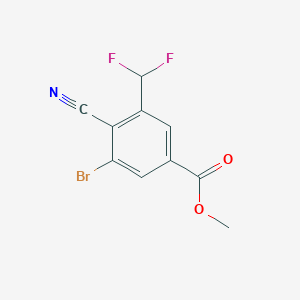 Methyl 3-bromo-4-cyano-5-(difluoromethyl)benzoate
